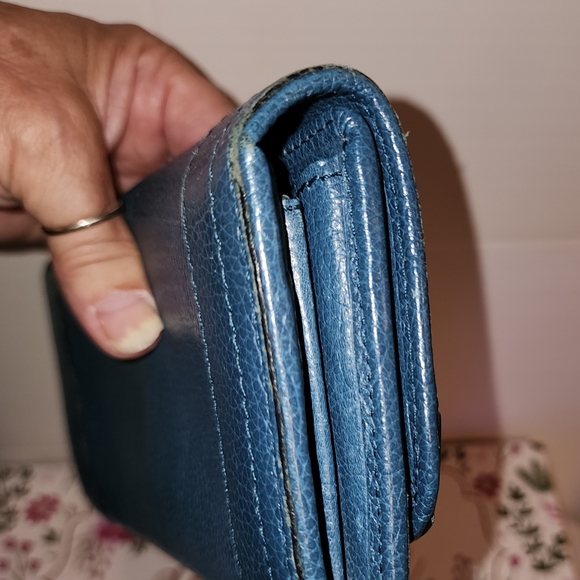 Chloe *Vintage* Turquoise Long Wallet - Picture 6 of 8